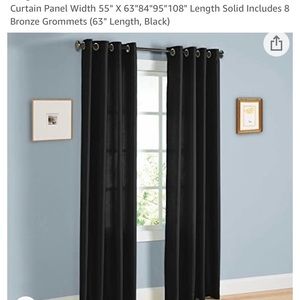 Black sheer curtains